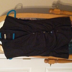 Prairie Underground black Ruched vest